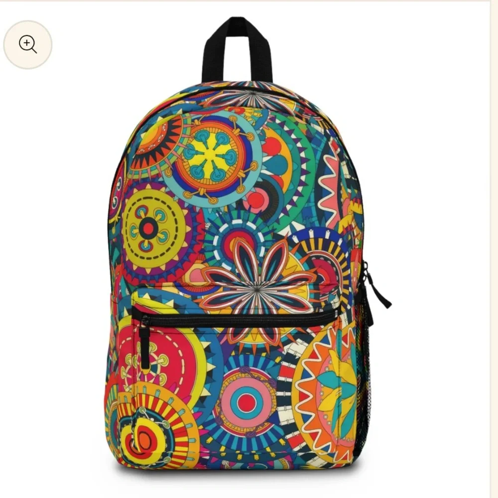 Printify Mandala Pop Colorful Backpack (New)